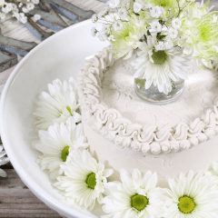 raw, sugar free cake recipe - Sugar Free Coconut Chiffon Cake and Cupcakes feature