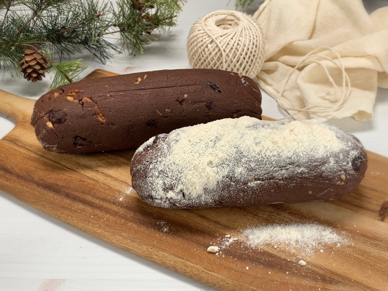 Chocolate-Salami-coated-in-coconut-flour