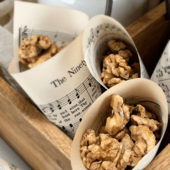 candied-walnuts-in paper cones
