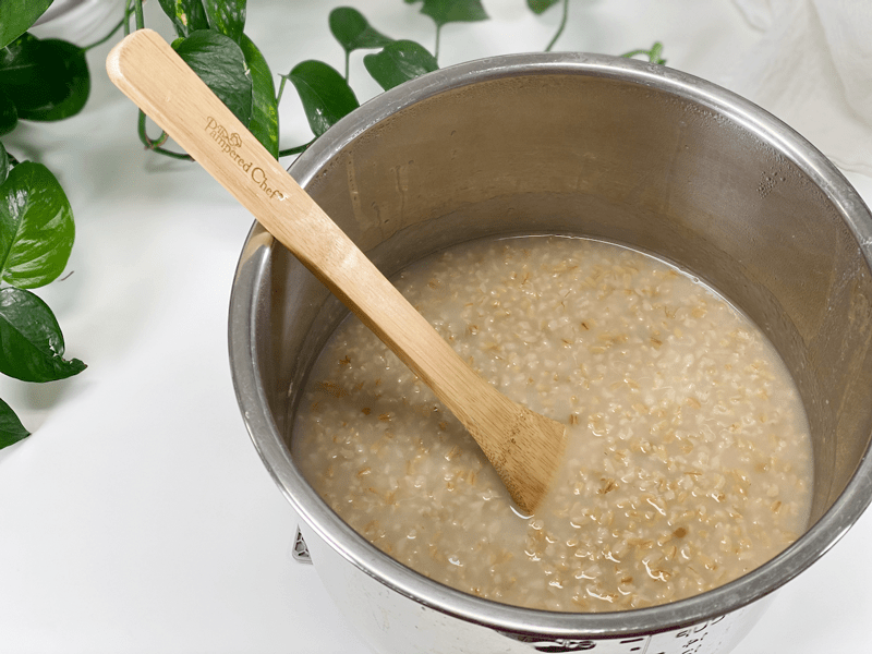 vegan gluten-free oat groat porridge