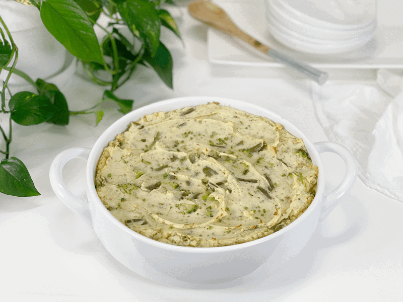 vegan oil-free mash potato casserole