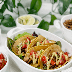 vegan tacos made from jackfruit