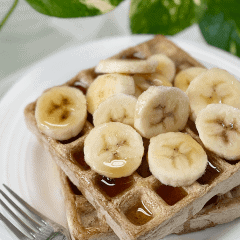 vegan gluten-free fat-free waffles