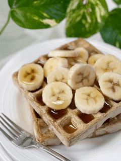 vegan gluten-free fat-free waffles