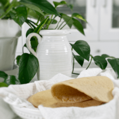 vegan oil-free gluten-free chickpea flour and oat wraps