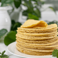 vegan oil-free organic corn tortillas