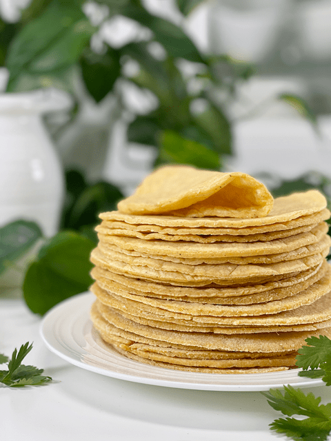 vegan oil-free organic corn tortillas