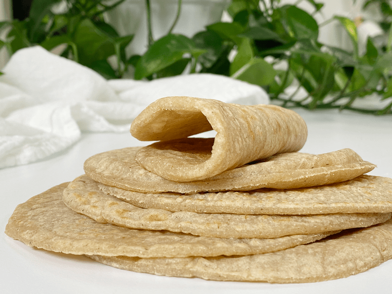vegan gluten-free oil-free sorghum and cassava tortillas