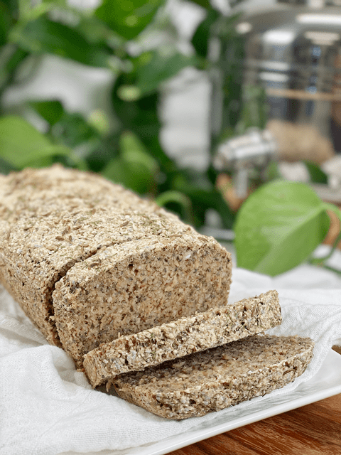 gluten-free nut-free oil-free vegan Caraway and Dill Bread