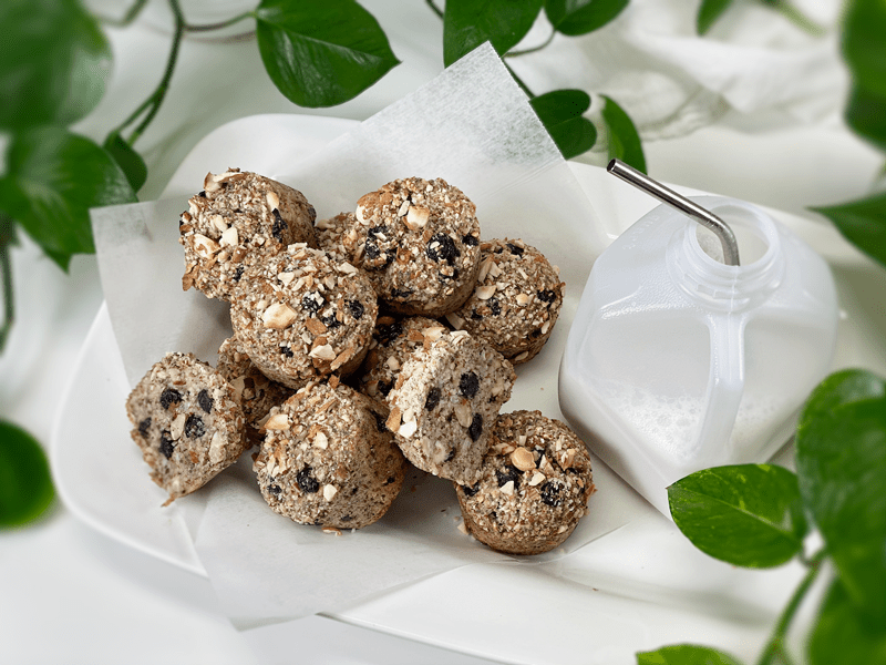 vegan gluten-free flour-free Almond Blueberry Muffins