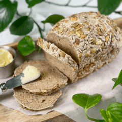 vegan gluten-free oil-free yeast-free seeded multi-grain bread