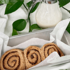 vegan gluten-free yeast free fig and pecan sweet rolls