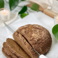 vegan gluten-free yeast-free oil-free allspice and molasses bread