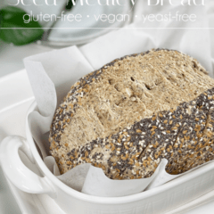 gluten-free vegan yeast-free seed medley bread