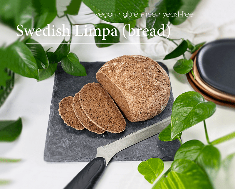 gluten-free, vegan, yeast-free, swedish limpa (bread)