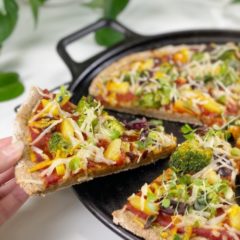 vegan gluten-free oil-free yeast-free pizza crust