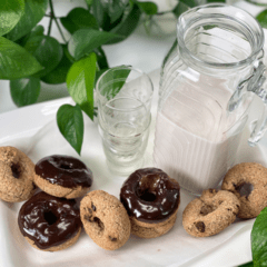 Tigernut Chocolate Chip Doughnuts vegan gluten-free nut-free grain-free oil-free