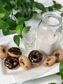 Tigernut Chocolate Chip Doughnuts vegan gluten-free nut-free grain-free oil-free